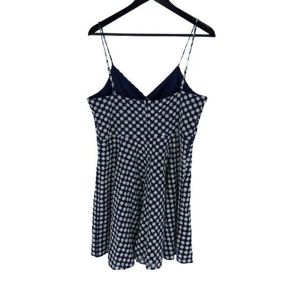 Francesca's Collection Trixxi Embroidered Floral Spaghetti Strap Mini Dress Blue - Picture 4 of 12